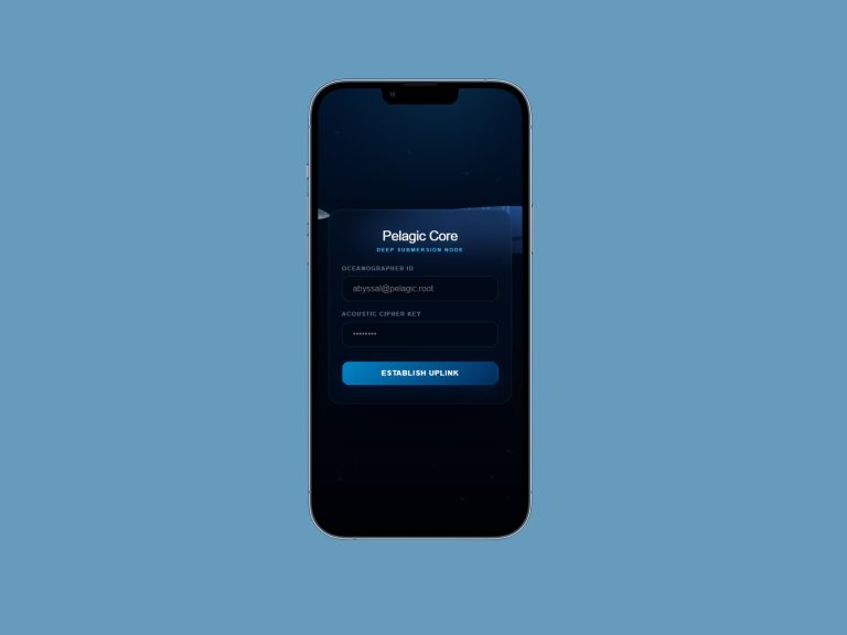 Login Page UI Pacific Impression