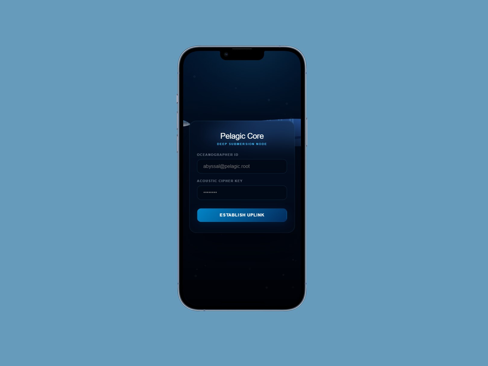 Login Page UI Pacific Impression